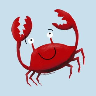 Kawaii Cute Crab - crustacean red crab with claws T-Shirt