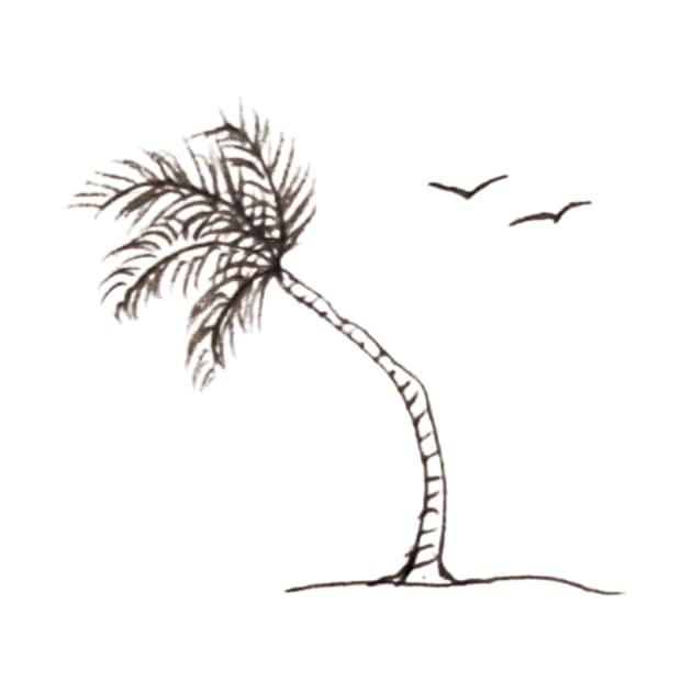 Palm Tree Sketch by Kyarwon