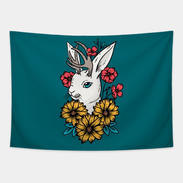 Jackalope Tapestry by Tamara Lance