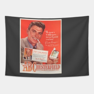 Ronald Reagan Iconic Smoking Smaller Image Tapestry