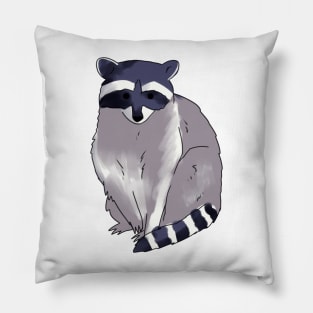 Raccoon illustration Pillow