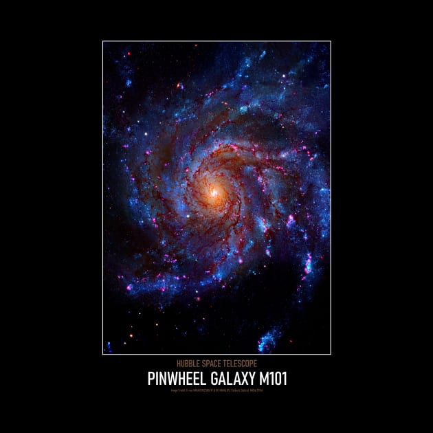 High Resolution Astronomy Pinwheel Galaxy M101 by tiokvadrat