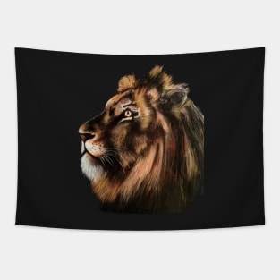 Lion pastel drawing Tapestry