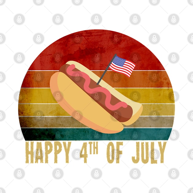 Retro Vintage  happy 4th of july ,Funny 4th Of July by DonVector