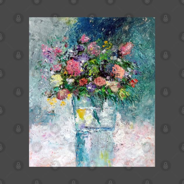 Flowers in a vase by IGDecorArt