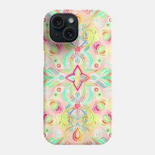 Soft Neon Pastel Boho Pattern Phone Case