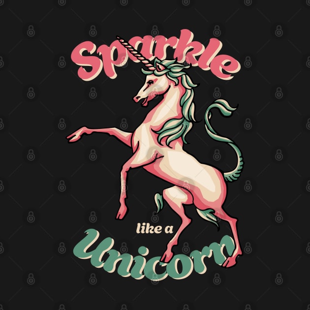 Free Spirit Sparkel Unicorn by KewaleeTee