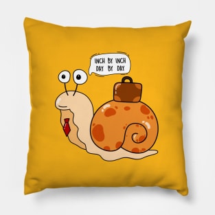 Snail and work Pillow