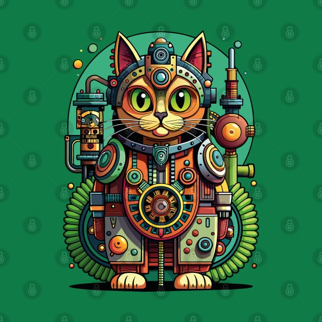 Mechanical Cat by CatCoconut-Art