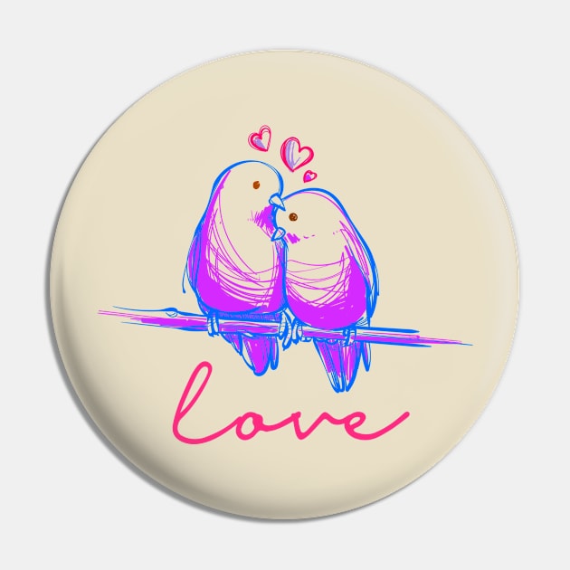 Love Birds Pin by AlondraHanley