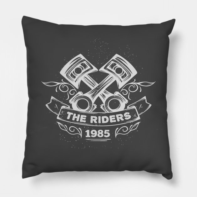 Bikers Pillow by Brainable ART