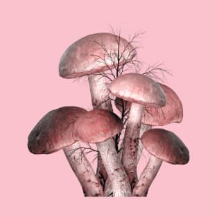 Pink Mushrooms T-Shirt