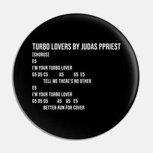 Turbo Lover Chords Lyrics Pin