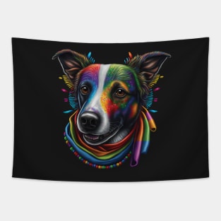 More Dogs of Color - #7 (Border Collie) Tapestry