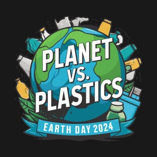 Earth Day 2024 Planet VS Plastics Men Women Kids Cute T-Shirt