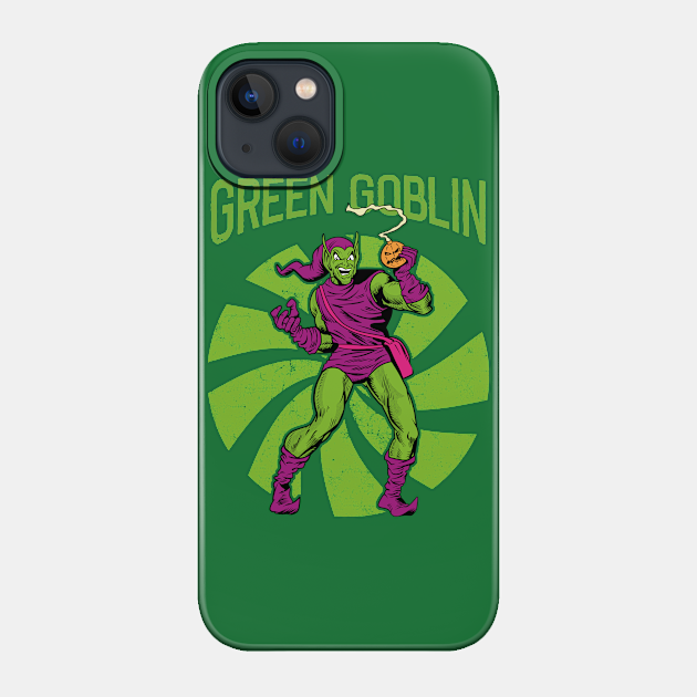 Retro Green Goblin - Spider Man - Phone Case
