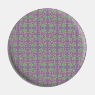 green/purple fish pattern Pin