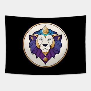 Third Eye Lion Emblem Tapestry