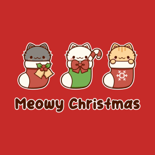 "Meowy Christmas" | Holiday T-Shirt