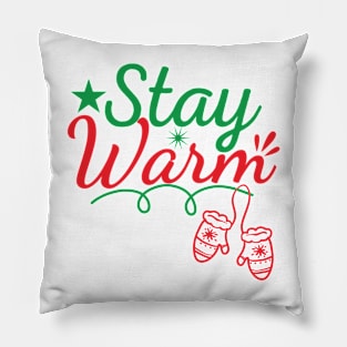 Cute Christmas and winter quotes Pillow