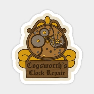 Cogsworth’s Clock Repair Magnet