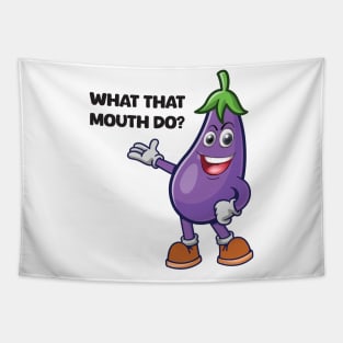 The Eggplant Emoji Tapestry