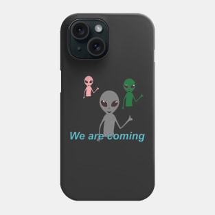 aliens showing "like" gesture Phone Case