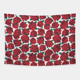 Red Roses Tapestry