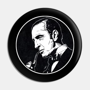 SHERLOCK HOLMES (Circle Black and White) Pin