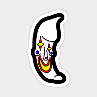 Clown Moon Man Magnet