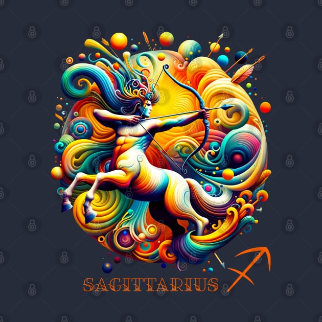 Surreal Sagittarius Archer Zodiac Sign by 2HivelysArt