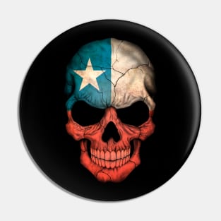 Chilean Flag Skull Pin