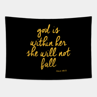 God is within here Tapestry
