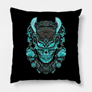 BLUE ETHEREAL SKULL Pillow