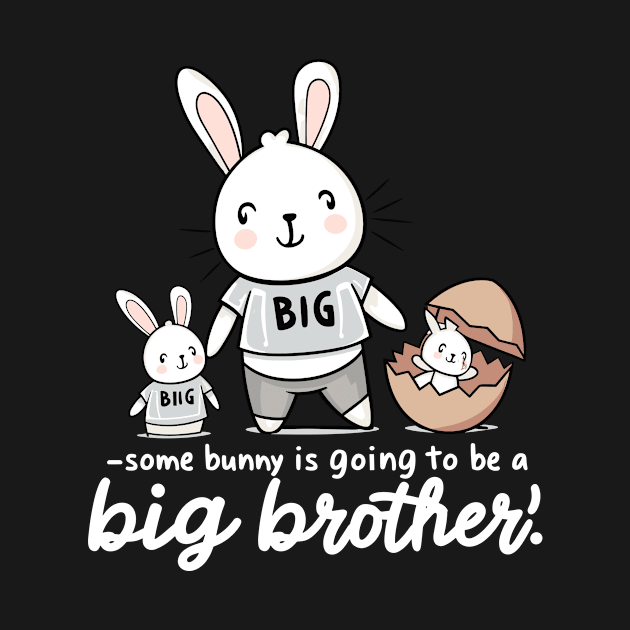 Big Brother Announcement Cute Bunny Family Design by Firesquare