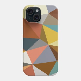 Neutral Tones Multicolor Modern Triangle Pattern Phone Case