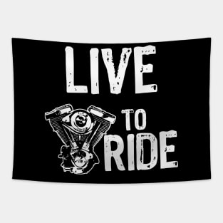 Live to Ride Tapestry