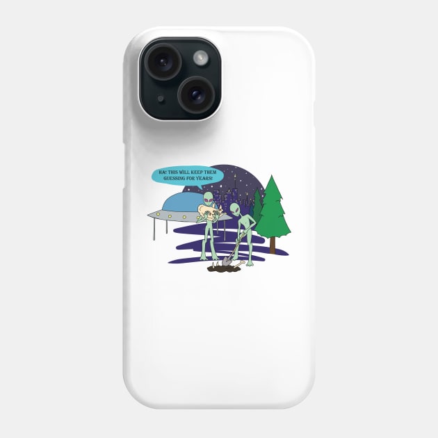 Alien Prankery Phone Case by Reckless Productions