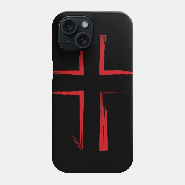 Christian Bloody Cross Phone Case by Commykaze