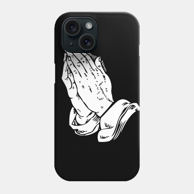 Praying Hands Phone Case by EddieBalevo