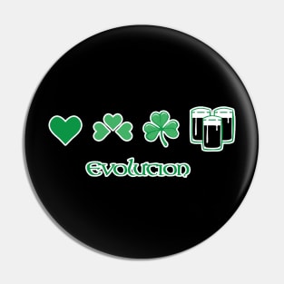 Irish Evolution Clover Leaf Pin