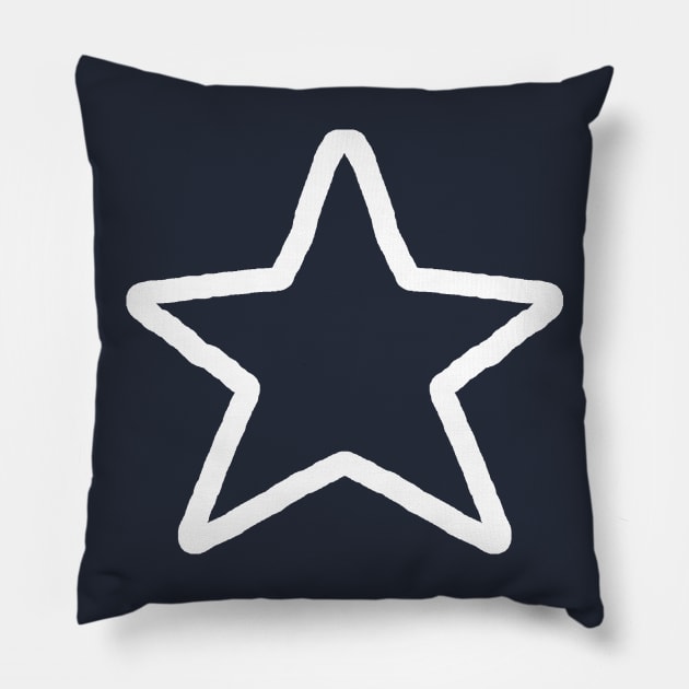 Vintage Texas Star Pillow by Etopix