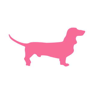 Dachshund Double Pink T-Shirt