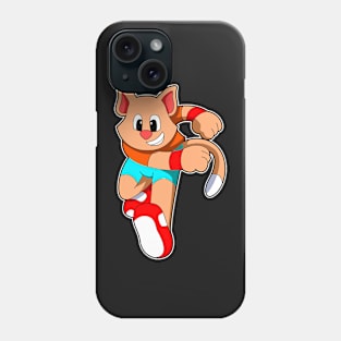 Cat at Fitness - Jogging Phone Case