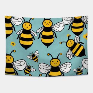 Bees pattern gift ideas Tapestry