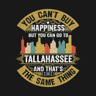 Tallahassee City Florida State USA Flag Native American T-Shirt