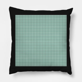 Sea Green Beach Checks Pillow