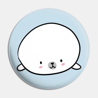 Cute baby seal blob Pin