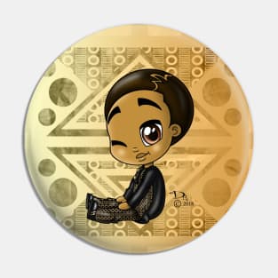 African American Boy Pin