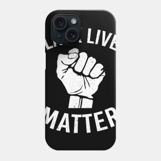 Black Lives Matter I Can't Breath Against Racism BLM Phone Case
